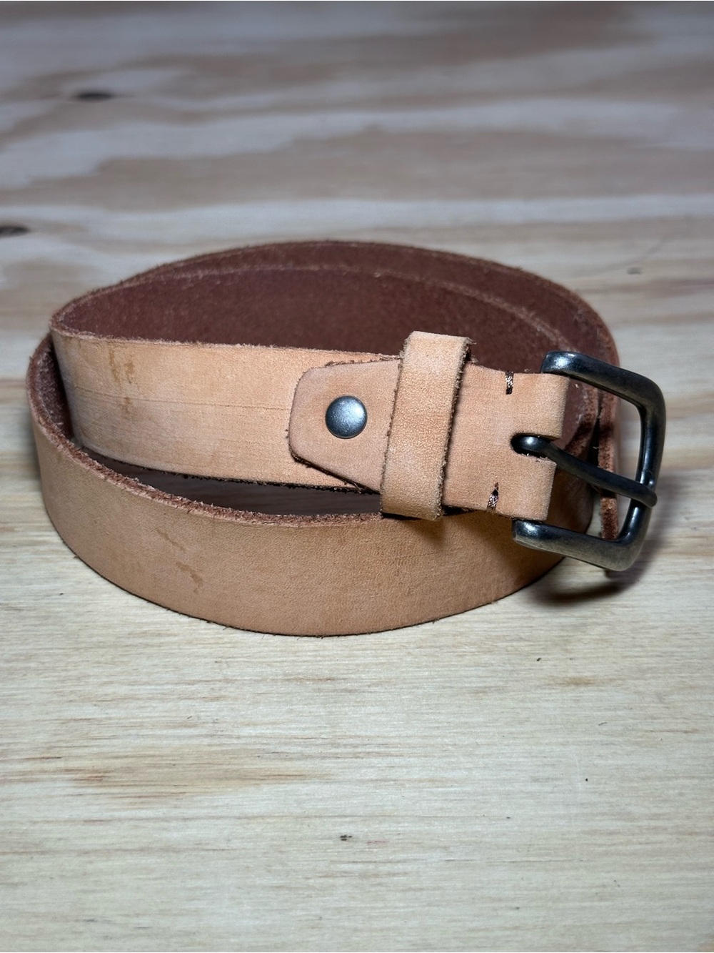 NWT BKE Buckle Womens XS Brown Genuine Leather Belt Antique Silver Buckle LA-JUB